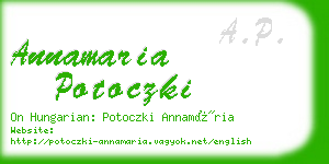annamaria potoczki business card